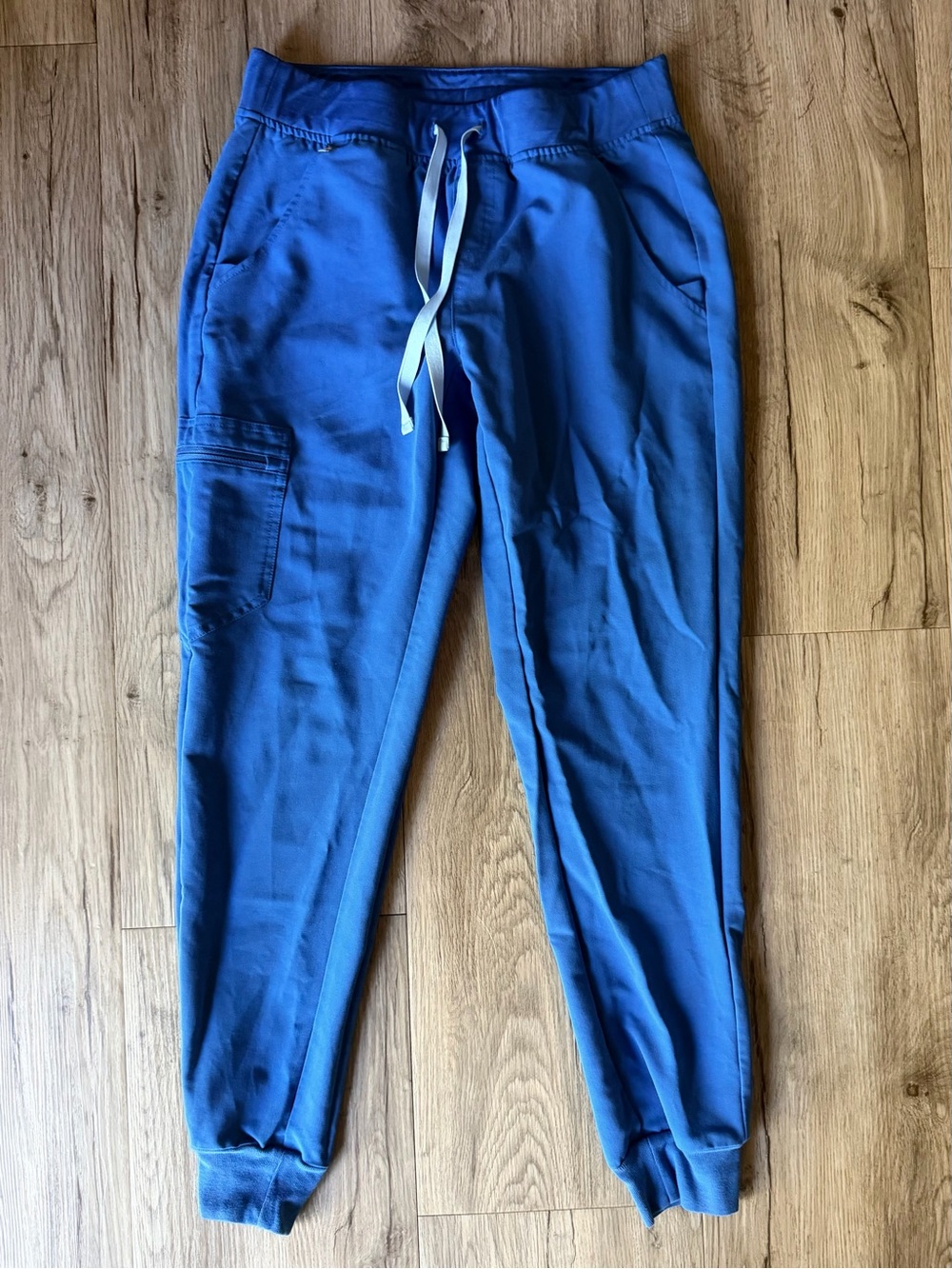 Figs Zamora scrubs Royal Blue Drawstring Joggers size small